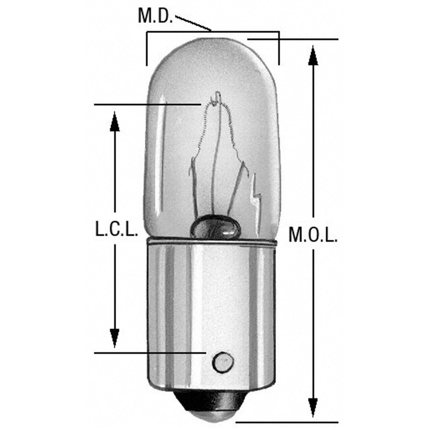 WAGNER LIGHTING - Miniature Lamp Boxed Auto Trans Indicator Light - WLP 1816