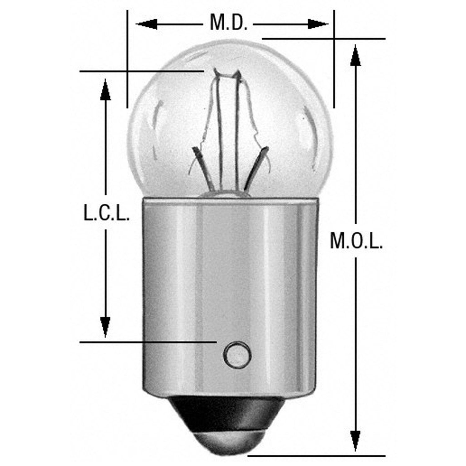 WAGNER LIGHTING - Miniature Lamp Boxed Parking Brake Warning Light - WLP 53