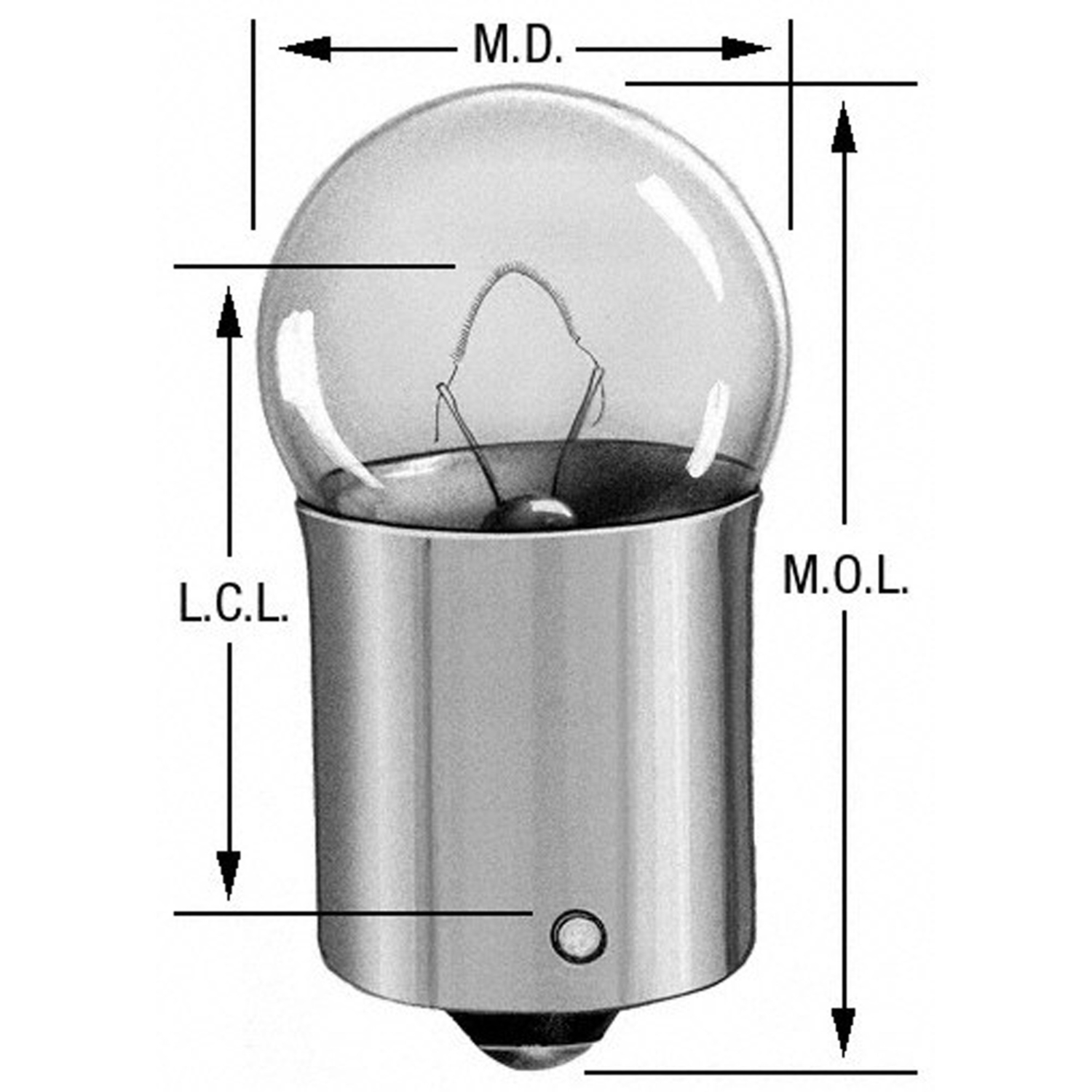 WAGNER LIGHTING - Side Marker Light Bulb (Front) - WLP 97