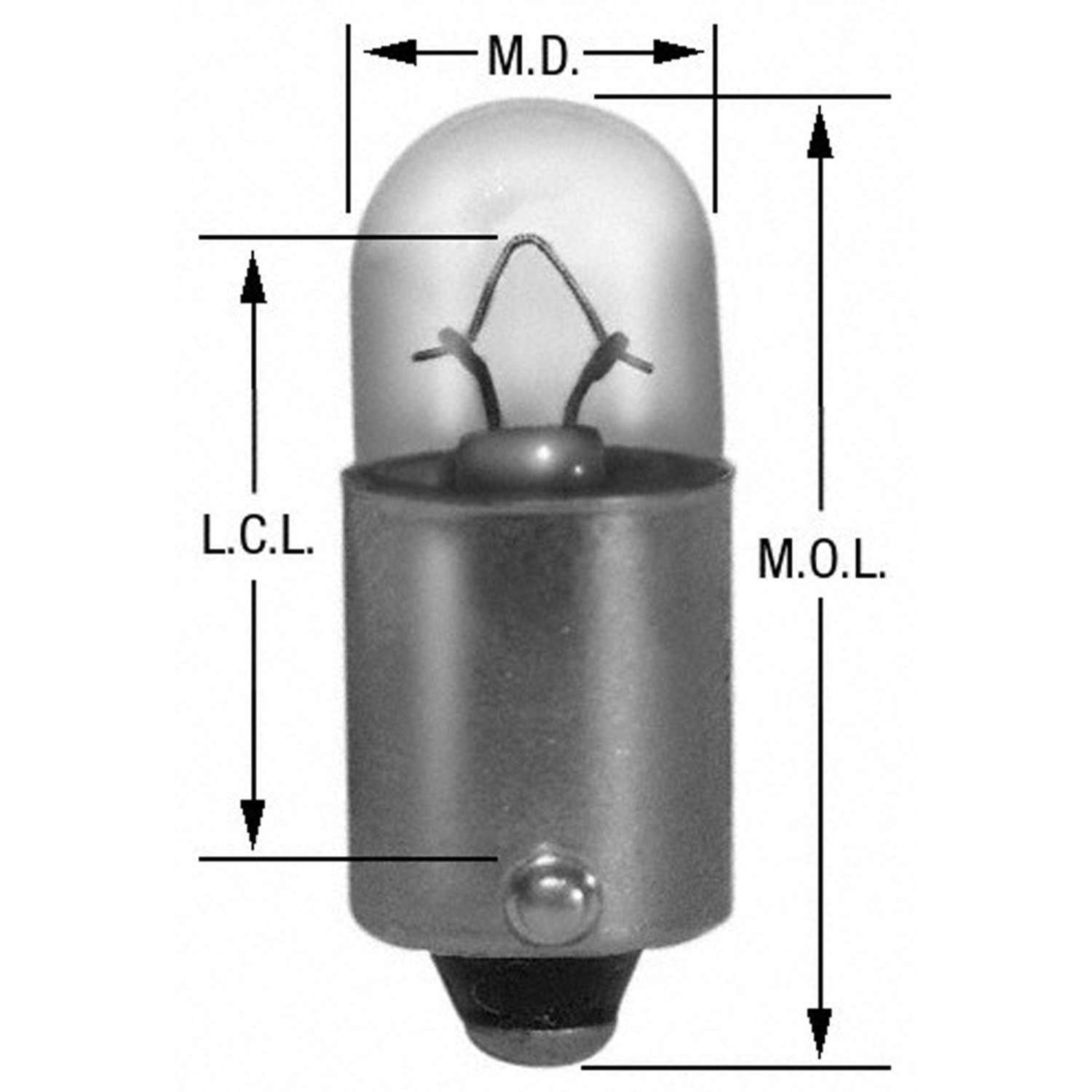 WAGNER LIGHTING - Side Marker Light Bulb (Front) - WLP BP17131