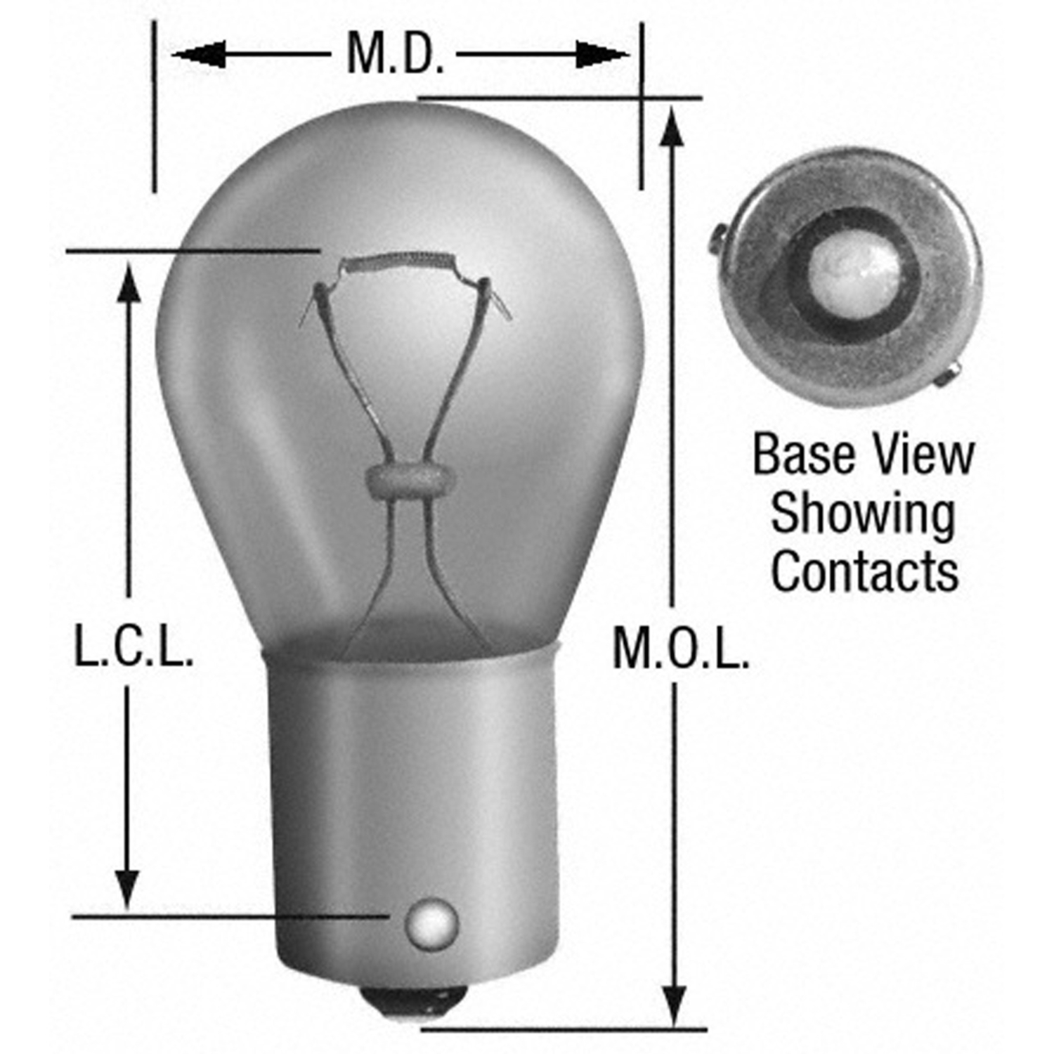 WAGNER LIGHTING - Turn Signal Light Bulb (Front) - WLP BP17638NA
