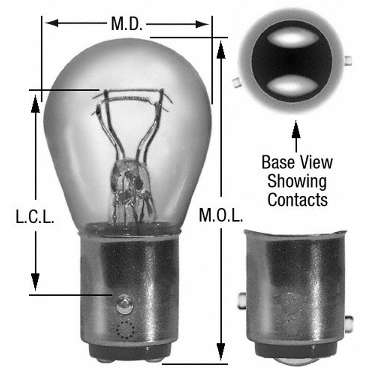 WAGNER LIGHTING - Miniature Lamp Blister Pack Brake Light - WLP BP17881