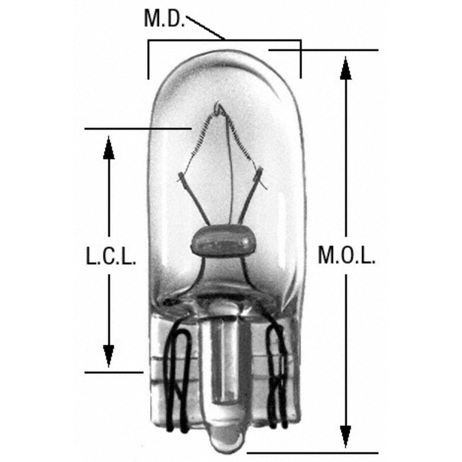 WAGNER LIGHTING - Side Marker Light Bulb - WLP BP194NA