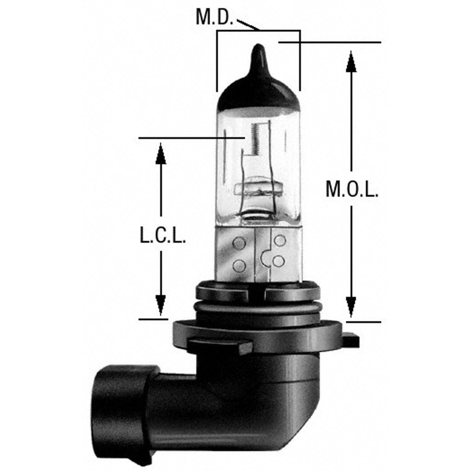 WAGNER LIGHTING - Headlight Bulb (Low Beam) - WLP BP9006