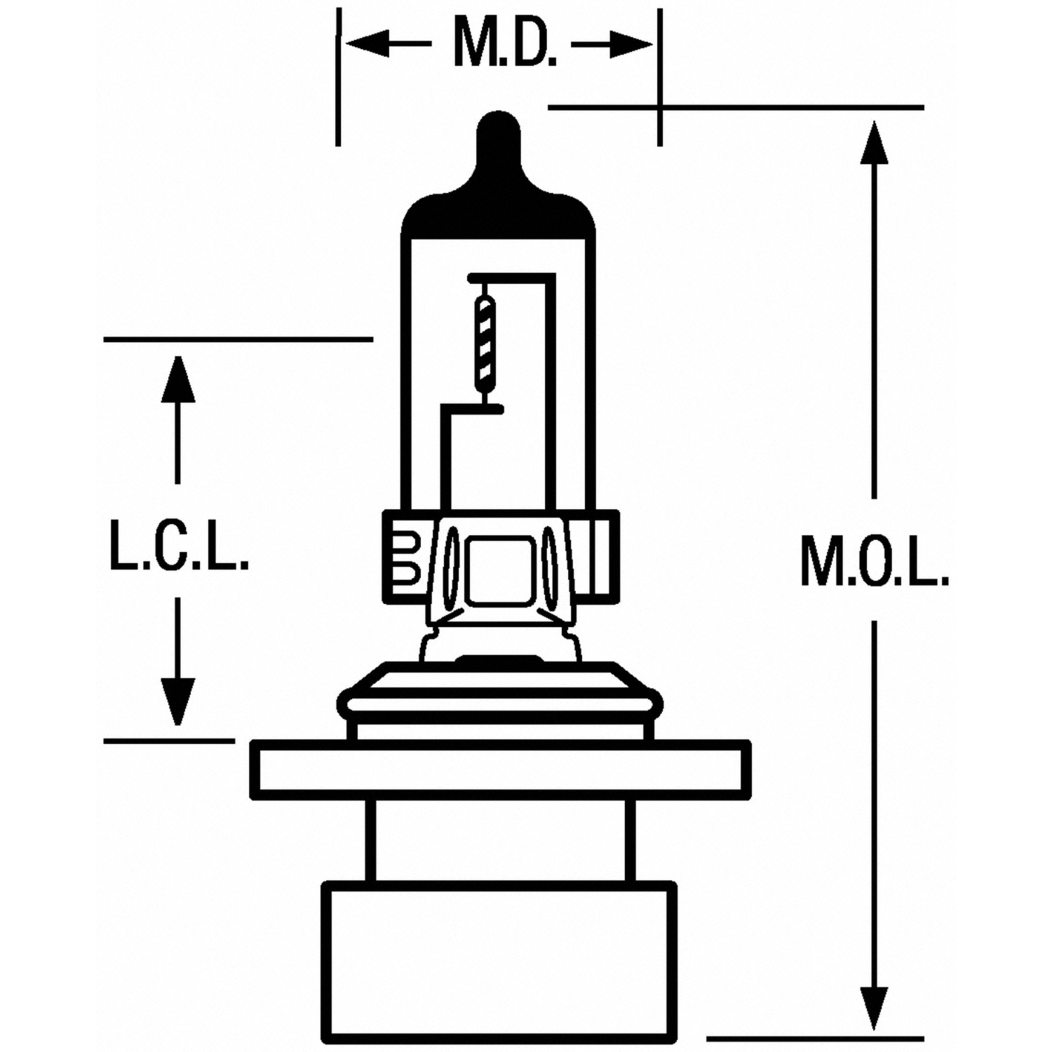 WAGNER LIGHTING - Headlight Bulb - WLP BP9006XS