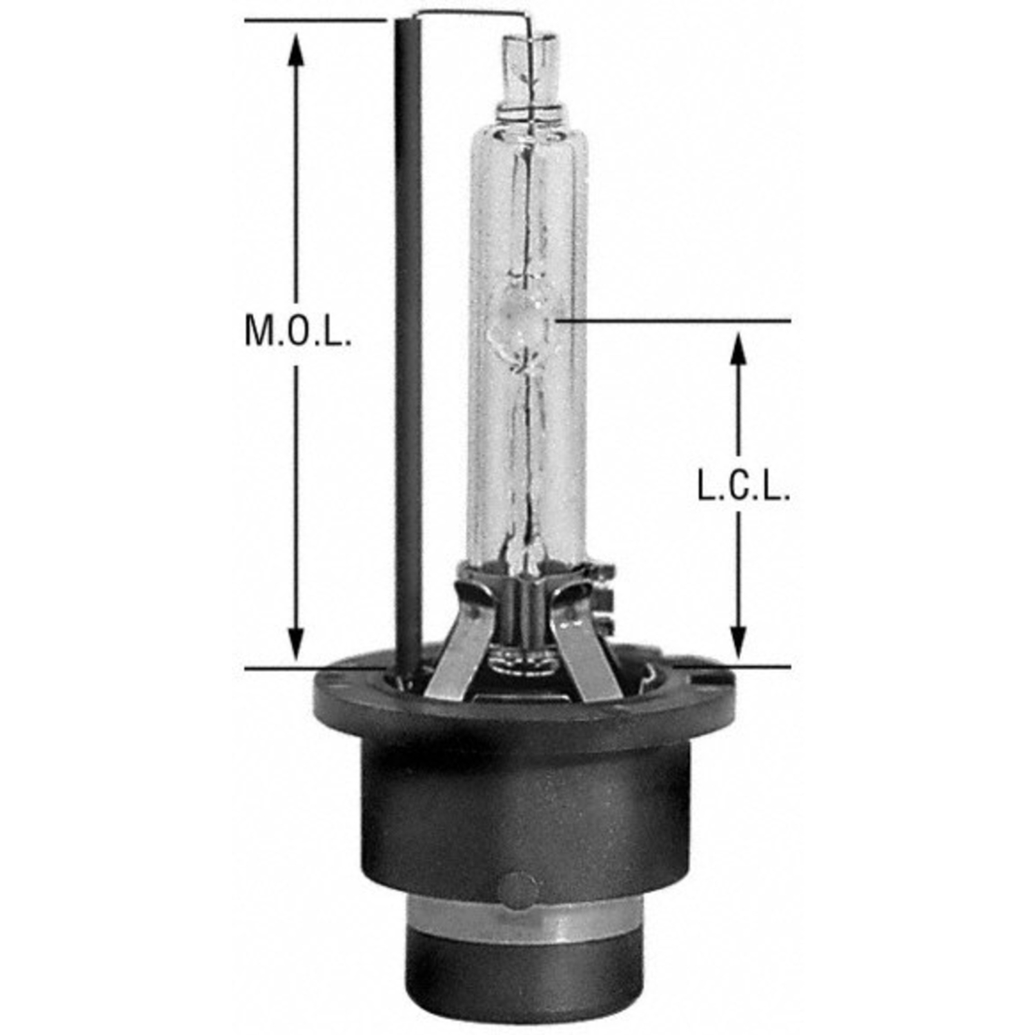 WAGNER LIGHTING - Headlight Bulb (Low Beam) - WLP D2S