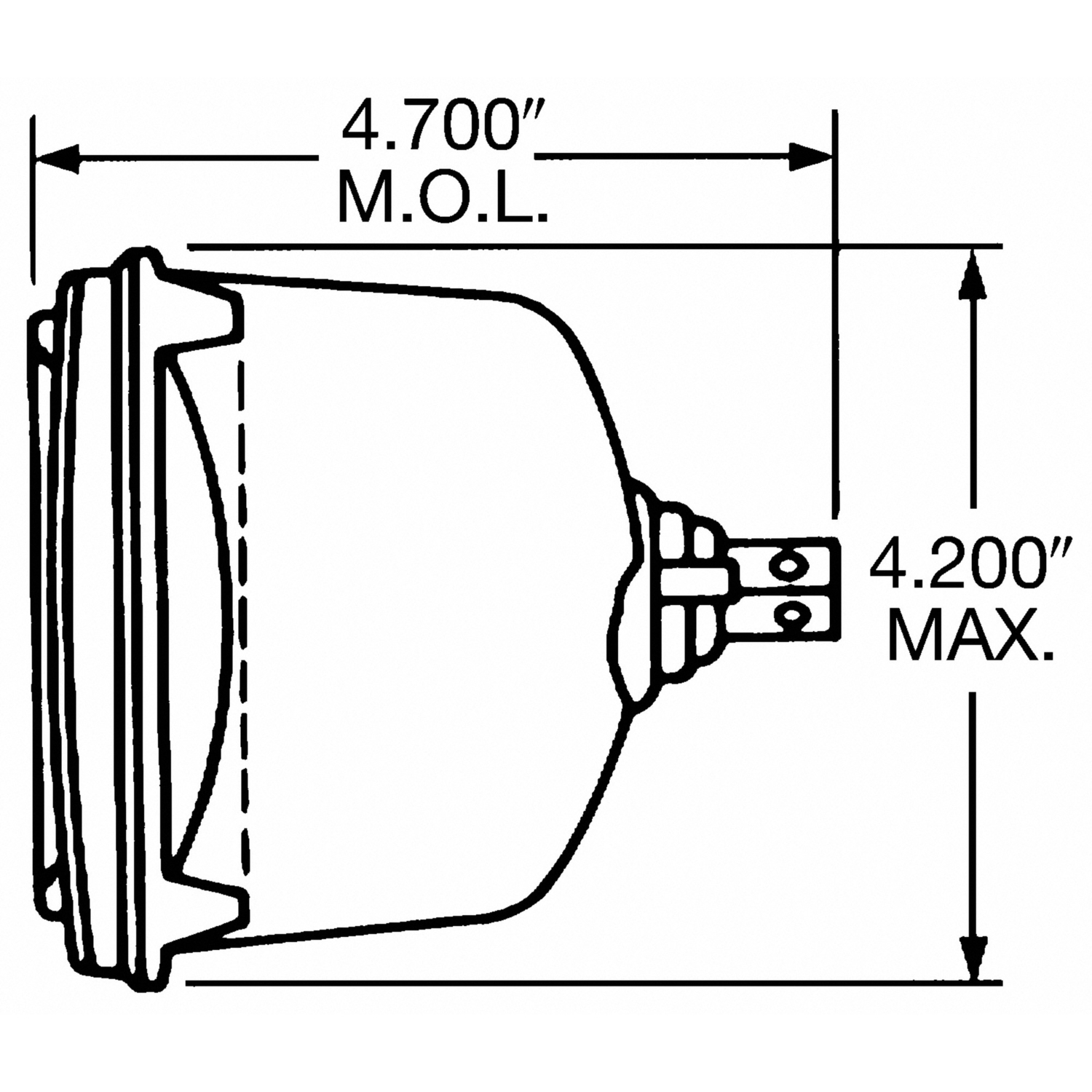 WAGNER LIGHTING - Headlight Bulb (Low Beam) - WLP H4656LL