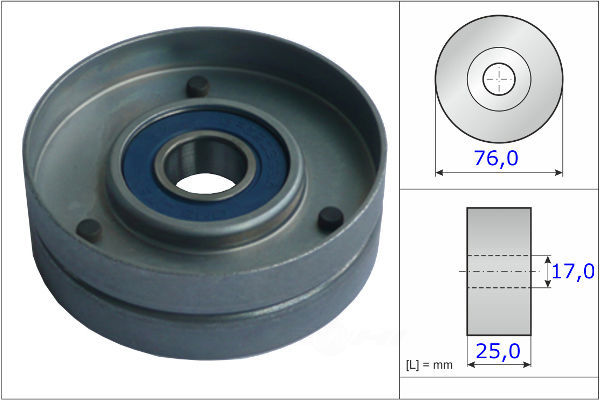 INA US - Accessory Drive Belt Tensioner Pulley - ZVN FT10751