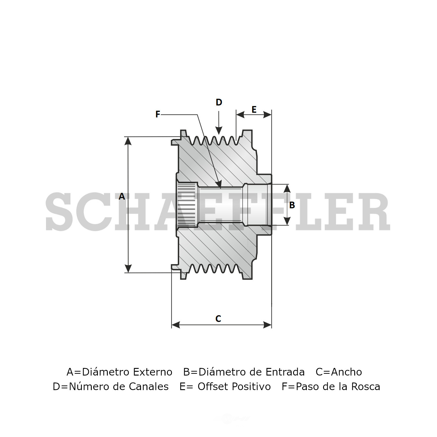 INA US - Alternator Decoupler Pulley - ZVN EA0041