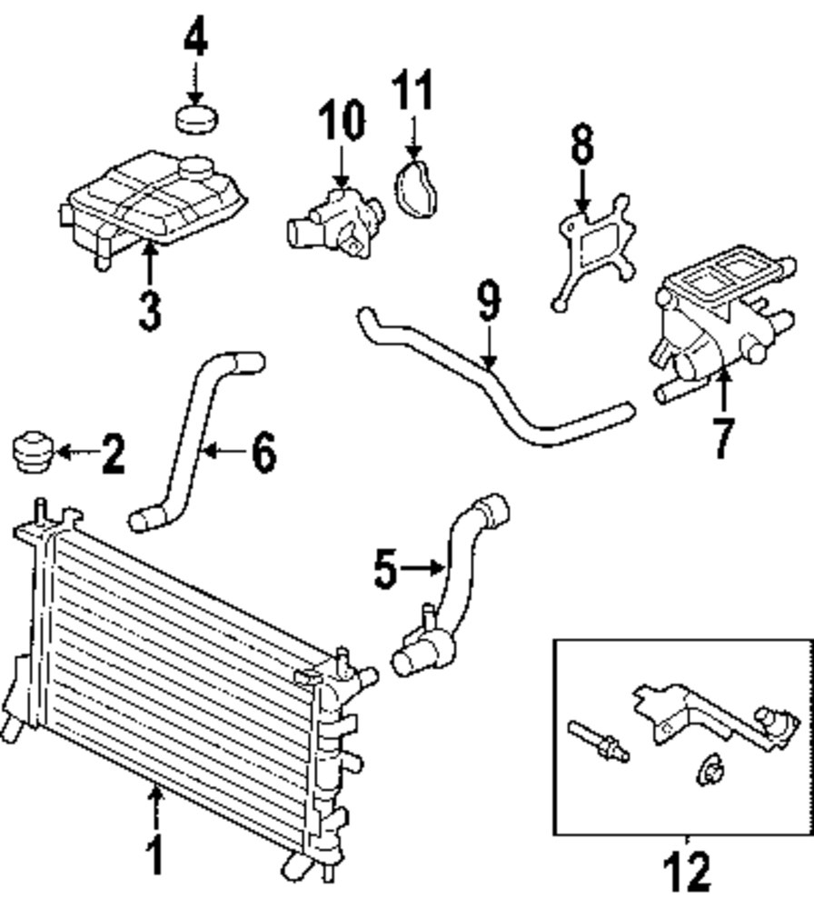 2001 Ford focus radiator diagram #3