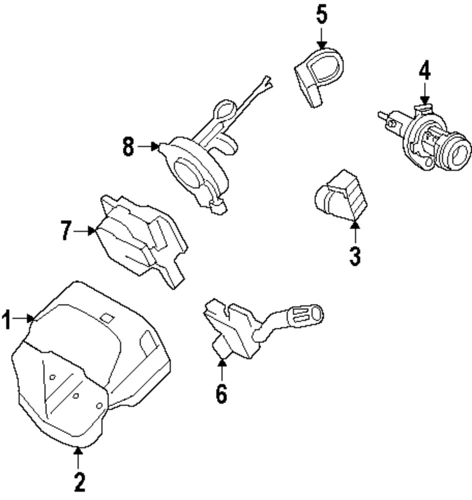 Ford focus steering parts diagram #9