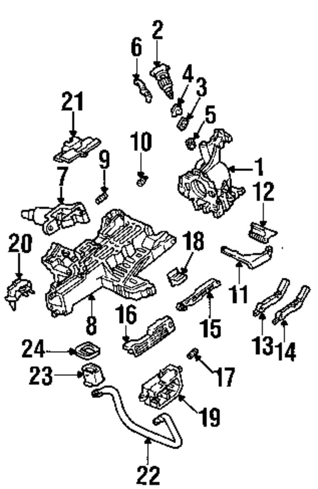 1995 Ford taurus steering column drawing #7