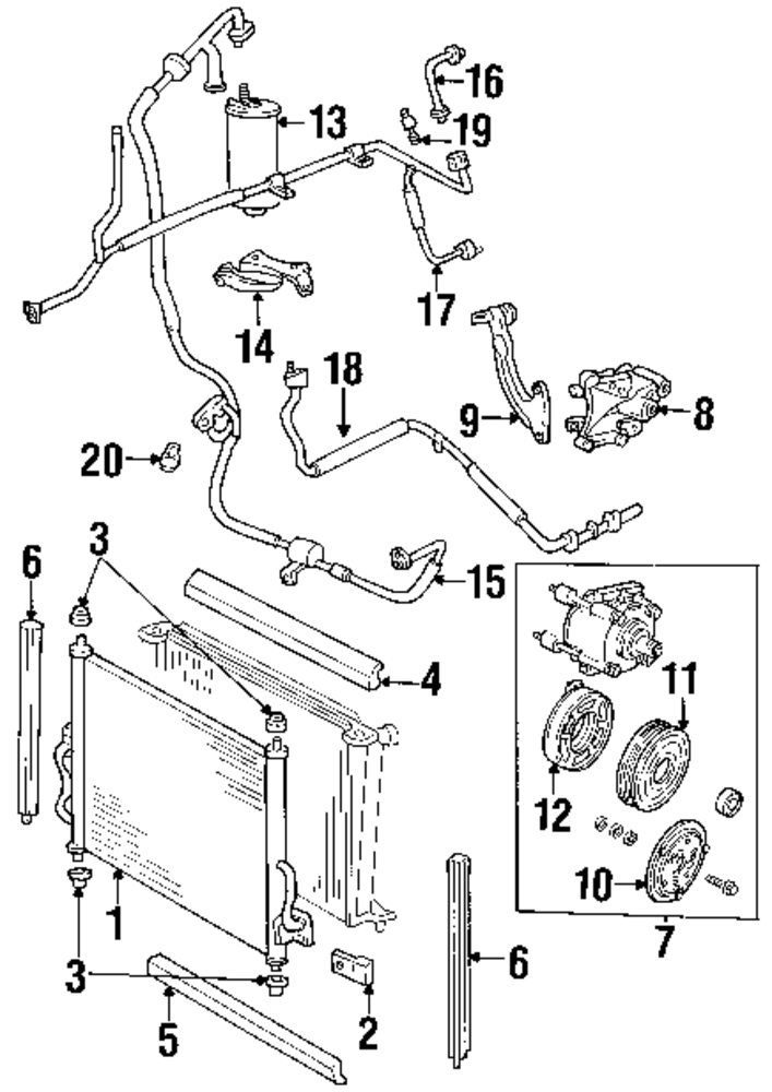 1996 Ford windstar heater hose diagram #6