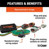 56217 Custom Wiring Connector By CURT MFG INC - CURT MFG INC ...