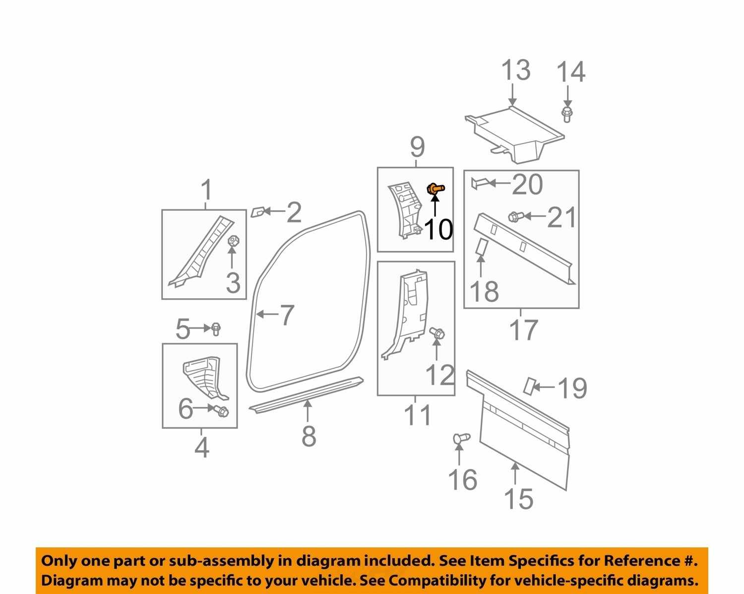Details About Toyota Oem Interior Rear Door Frame Trim Clip 90467 A0006 Factory One Only