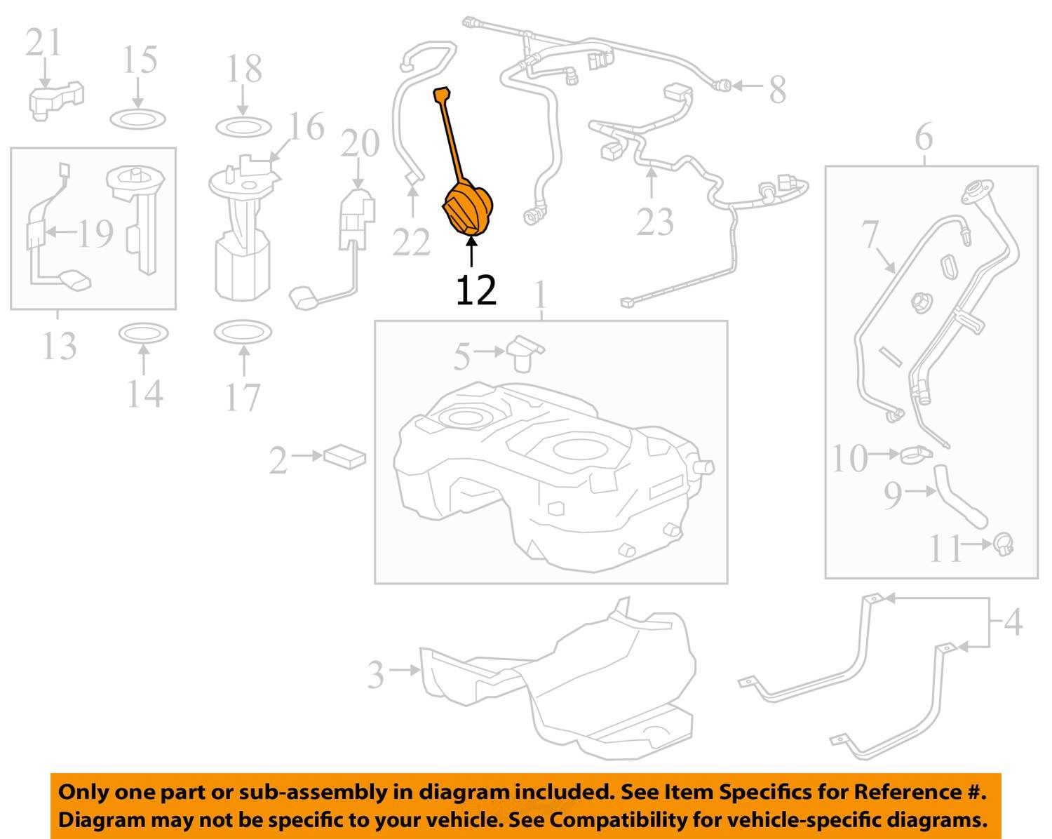 #12 on Diagram Only-Genuine OE Factory Original Item