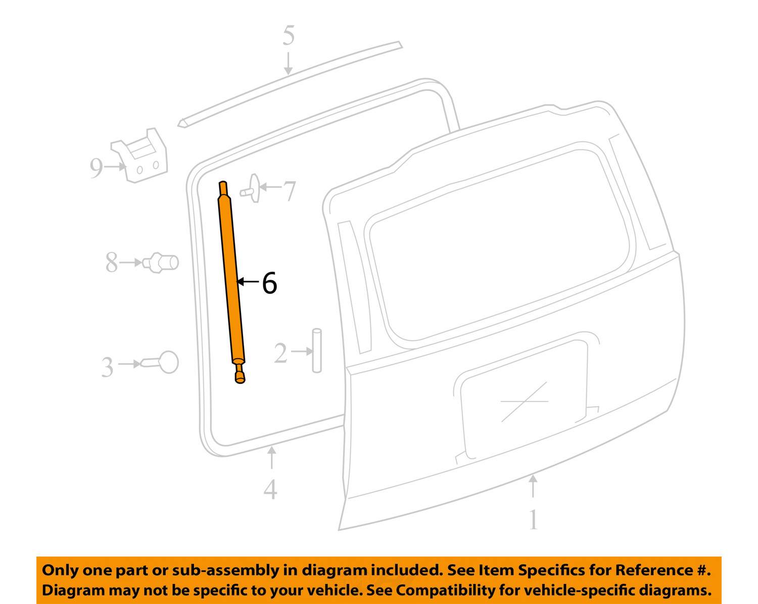 GM OEM Liftgate-Lift Cylinder 84298332