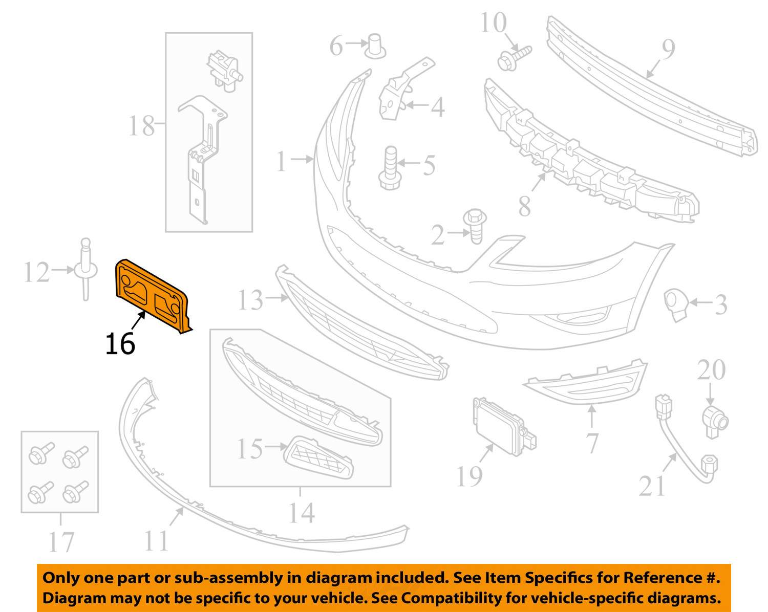 Ford Taurus Bracket Diagram