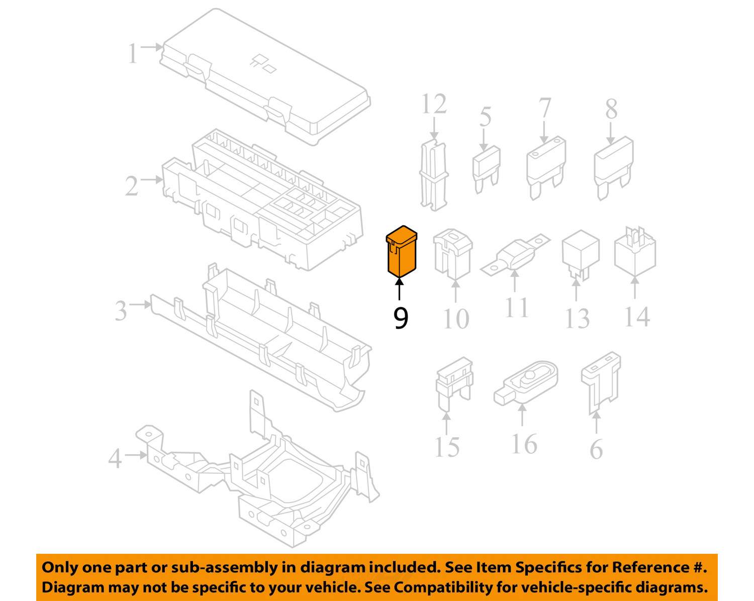 #9 on Diagram Only-Genuine OE Factory Original Item