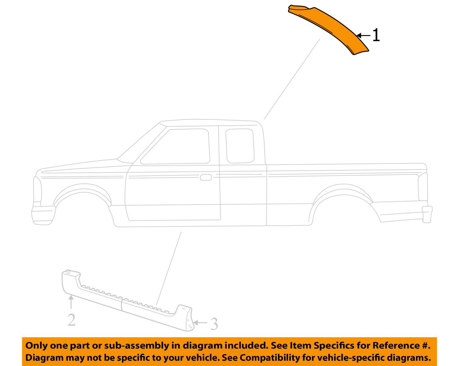 FORD OEM Explorer Sport Trac ExteriorCabRoof Molding FORD OEM Explorer Sport Trac ExteriorCabRoof Molding