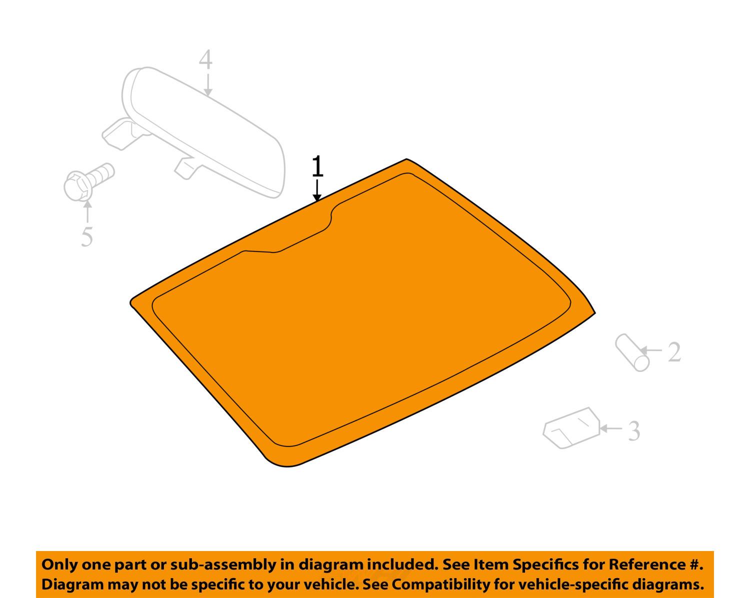 Jeep CHRYSLER OEM 0817 PatriotWindshield Glass 68003722AB for sale
